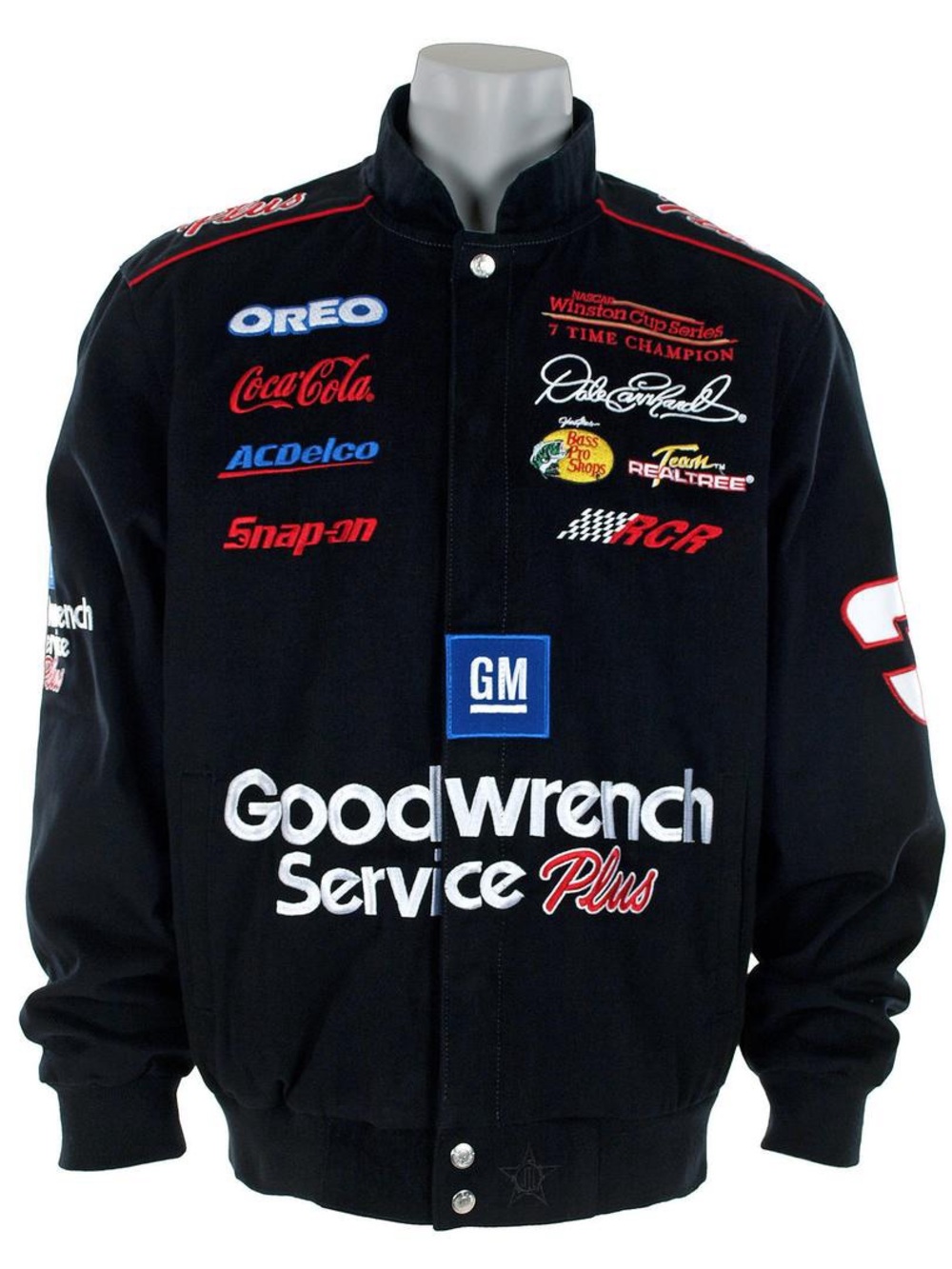 Vintage 90s NASCAR DALE EARNHARDT #3 Jacket Goodwrench JH Design Mens Size XL